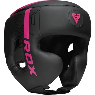 Obrázek RDX Ochrana hlavy Boxy pro kickboxy, bojové sporty, MMA Training, Maya Hide Leder Kara Sparring Thaiboxen Chrániče hlavy, Boxerská helma Krav MAGA Muay Thai, Karate a Taekwondo Headgear (MEHRWEG)
