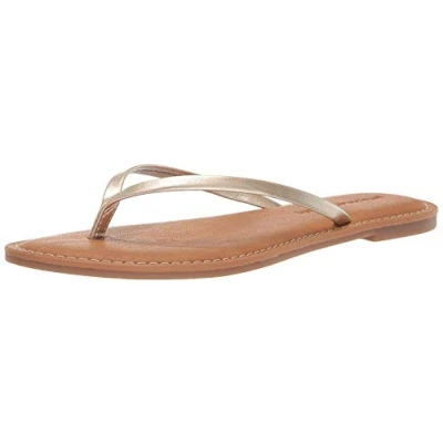 Obrázek Amazon Essentials Damen Zehensandale, Gold, 43 EU