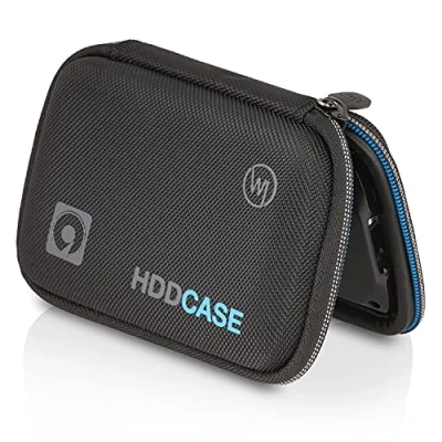Obrázek Wicked Chili pouzdro na externí pevný disk 2,5&quot; SSD pouzdro, kompatibilní s WD Passport Elements, Toshiba Canvio, Intenso, TV USB Stick Case přihrádkou (13,5 x 8,5 4 cm)