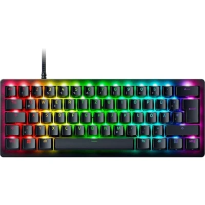 Obrázek Razer Huntsman V3 Pro Mini analogová optická e sportovní klávesnice v 60% formátu Snap Tap &amp; Rapid Trigger (režim rychlého ohně, víceúčelová tlačítka, klávesy Doubleshot PBT) rozložení DE