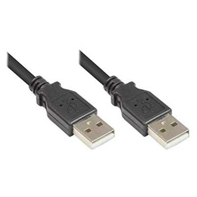 Obrázek Good Connections Připojovací kabel USB 2. 0 konektor a na fóliové pletivové odstíny, měděné žíly (OFC) High Speed až 480 Mbit/s černý, 5 m