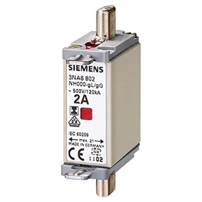 Obrázek SIEMENS NH pojistková vložka, NH000 50 A kombinovaný detektor, izolované úchyty