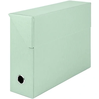 Obrázek Rössler Papier 1319452653 S.O.H. O. Archivní box, s boční klapkou a otvorem pro držadlo, mátová, 9,5 x 33,5 25,5 cm, 1 kus