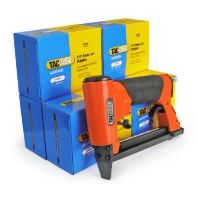Obrázek Tacwise 1190 A7116V tlakový vzduch Polstrování Tacker Packet s 120 000 x 10 mm sponkami, používá se typ 71/4 16 sponky