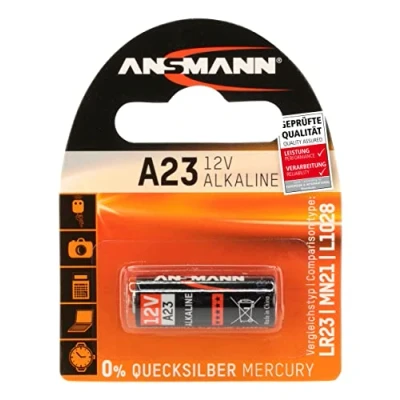 Obrázek Ansmann alkalické baterie pro garážových vrat, poplašné zařízení, rádiová spoušť kameru, měřicí přístroje, zvonek atd. 1 kus Oranžová