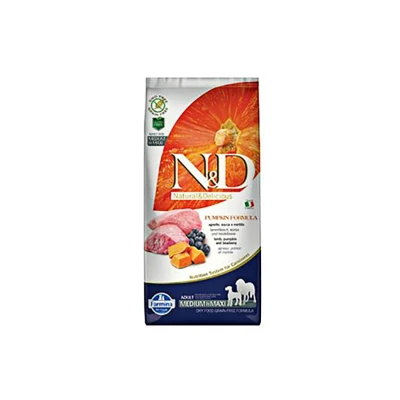 Obrázek N&amp;D Grain Free Pumpkin Dog Adult Medium/Maxi Lamb &amp; Blueberry 12kg