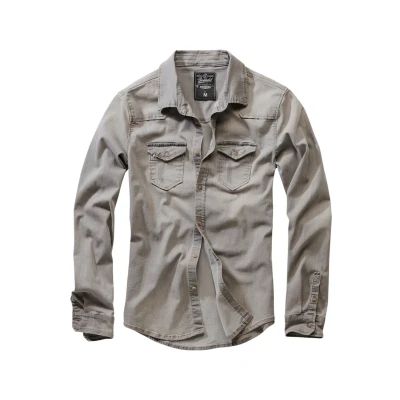 Obrázek Brandit Herren Riley Denimshirt Košile, Muži, Velikost: XXL, Grey