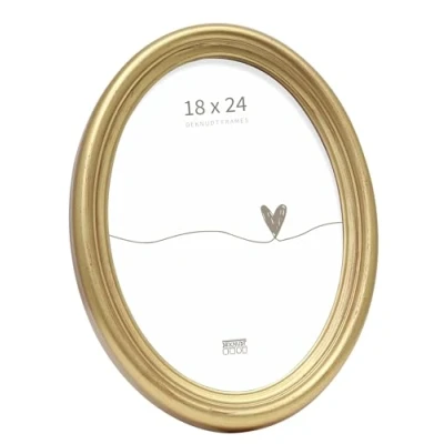 Obrázek Deknudt Frames Rám obrazu oválný zlato S100A3 obraz 18 x 24 cm zavěšení nebo postavení obrázků