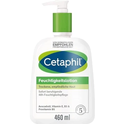 Obrázek Cetaphil Hydratační mléko, 460 ml, pro suchou, citlivou pokožku, zajišťuje hebkost a vlhkost až 48 h, klinicky testováno na pokožku