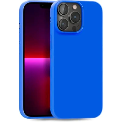 Obrázek MyGadget pouzdro kompatibilní s iPhone 13 Pro robustní na mobil TPU Case Slim Silikonové Back Cover odolné proti poškrábání ochranné matné královská modrá