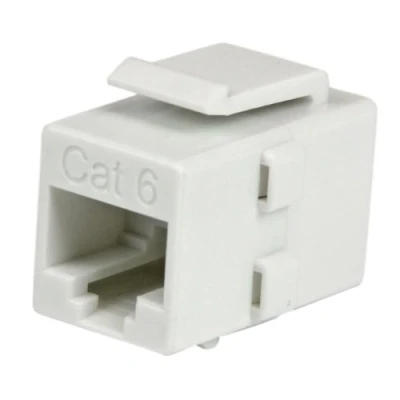 Obrázek StarTech.com Cat 6 RJ45 Keystone Jack Cat6 síťová spojka RJ 45 zdířka/zásuvka bílá