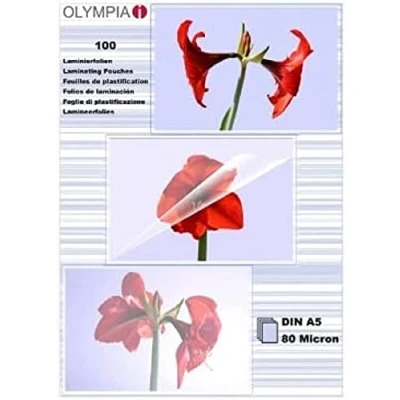Obrázek OLYMPIA Laminovací fólie 100 X DIN A5 80 mikronů