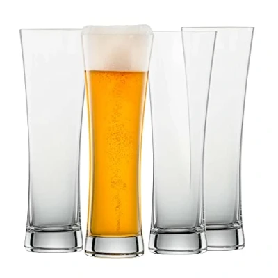 Obrázek SCHOTT ZWIESEL sklenice na pšeničné pivo Beer Basic 0,3 l (4dílná sada), rovnolinkové pivo, tritanové vhodné do myčky, Made in Germany (č. výr. 130005)