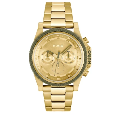 Obrázek HUGO Brave Hodinky se stopkami, Muži, Velikost: One Size, Gold