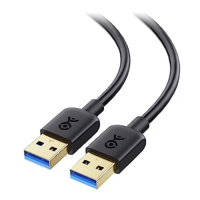Obrázek Cable Matters Langes USB 3.0 Kabel 3m (USB auf Kabel, Stecker zu A Kabel) in Schwarz 3 Meter