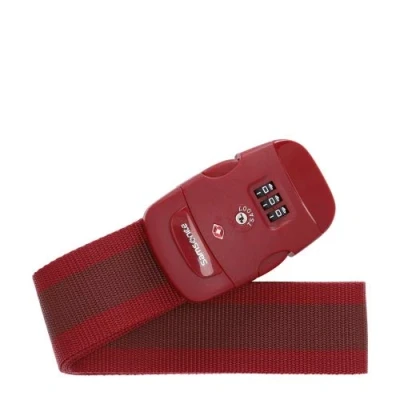 Obrázek Samsonite Global Travel Accessories popruh na zavazadla S integrovaným 3místným, červená (Red), 3místným číselným zámkem TSA