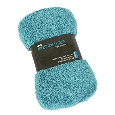 Obrázek JVL Car Care Reinigung Reihe Knochenform Schwamm, Mikrofaser, Blaugrün, 26 x 6 14 cm