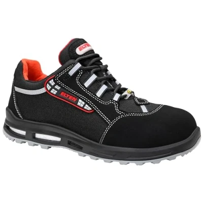 Obrázek ELTEN Bezpečnostní boty SENEX XXT ESD S3, pánské, textil, plastová špička (lehčí než ocelová krytka), lehká, sportovní, černá/červená, velikost: 43