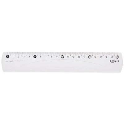 Obrázek Maped M146112 pravítko 20 cm, Essentials 146, s ochranným pouzdrem, 1 kus