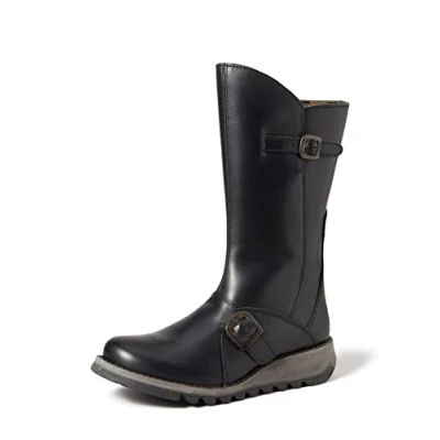 Obrázek FLY LONDON Mes, dámské kozačky, Černá Black 060
