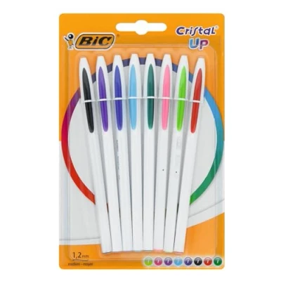 Obrázek BIC 949869 propiska Cristal Up s víčkem, 0,35 mm, 8 kusů, tříděných barev