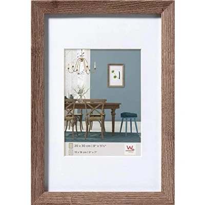 Obrázek walther design Rámeček ořechový strom 40 x 50 cm s paspartou, Fiorito dřevěný rám EF050N