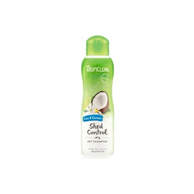 Obrázek Šampon TROPICLEAN Shed Control Lime &amp; Coconut proti vypadávání a cuchání srsti 355ml