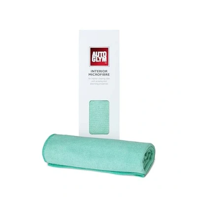 Obrázek Autoglym Hi Tech utěrka z mikrovlákna pro vnitřní prostory aut, savá čisticí na auto leštění a povrchovou úpravu v interiérech vozidel, 40 x cm zelená
