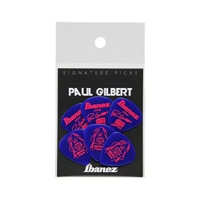 Obrázek Ibanez Signature Series Plectrums Paul Gilbert Pack Of 6 Jewel Blue