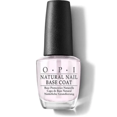 Obrázek OPI Nail Lacquer Base nebo Top Coat podkladový lak proti zabarvení vrchní pro maximální lesk a trvanlivost 7 dní s extra širokým štětcem ProWide perfektní nanášení