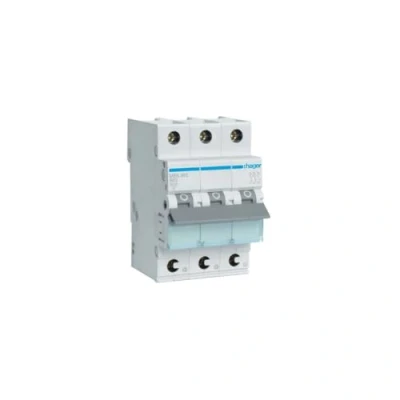 Obrázek Hager MBS363 jistič vedení 3pólový 63A 400V