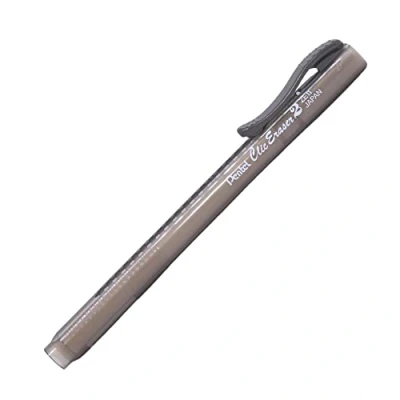 Obrázek Pentel ZE11T A &quot;ClicEraser 2&quot; mazací tužka, doplňovací s ZER 2, pouzdro poloprůhledné černé, 12 kusů