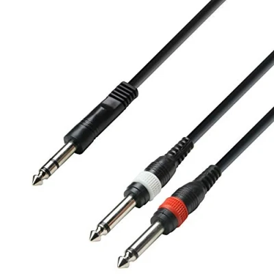 Obrázek Adam Hall Cables 3 STAR YVPP 0300 Y kabel REAN 2 x konektor TS na jack TRS m