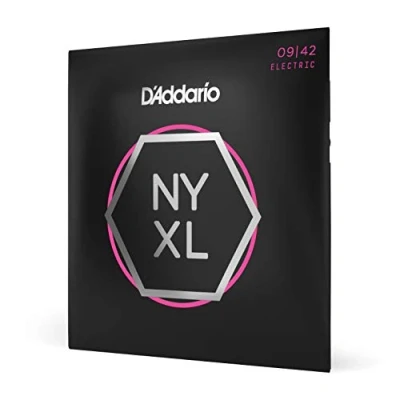 Obrázek D&#039;Addario E kytarové struny kytara prémiové elektrická nejoblíbenější značka na celém světě NYXL0942 &quot;New York&quot; ocel super světlo (09 42)