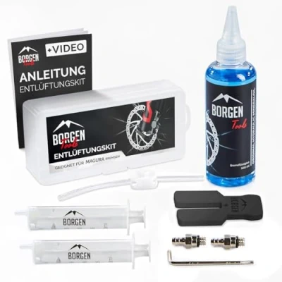 Obrázek Borgen odvzdušňovací sada pro hydraulické kotoučové brzdy Magura I bike Service Kit s návodem krok za krokem perfektní odvzdušnění jízdního kola