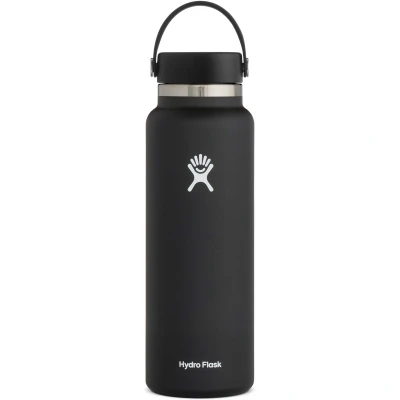 Obrázek HYDRO FLASK láhev na pití 1180 ml (40 oz) izolovaná vodu z ušlechtilé oceli sportovní s ochranou proti vytečení a páskem termoláhev vhodná do myčky nádobí velikost otvoru