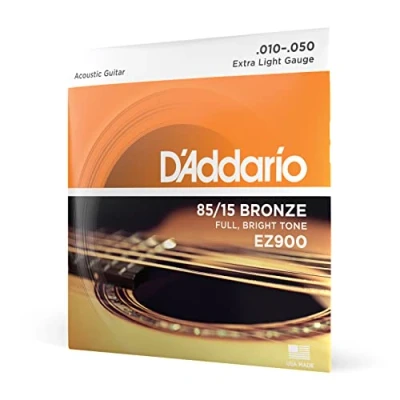Obrázek D&#039;Addario kytarové struny westernová kytara akustická nejoblíbenější značka na světě EZ900 85/15 bronzová extra světlo (1050)