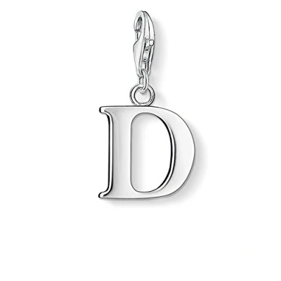 Obrázek Thomas Sabo Dámský přívěsek Charm M písmeno Club 925 Sterlingové stříbro 0187 001 12, stříbro, Bez drahokamu