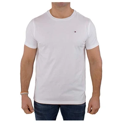Obrázek Tommy Hilfiger Pánské tričko krátký rukáv kulatý výstřih, bílá (White)