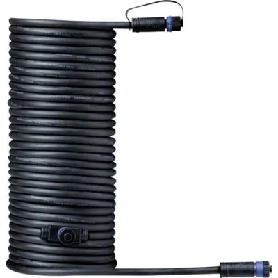 Obrázek Paulmann 939. 28 Outdoor Plug &amp; Shine Connector 10m 1in 2out IP68 2x1,5mm² 93928 prodlužovací kabel spojovací vnější osvětlení, černý