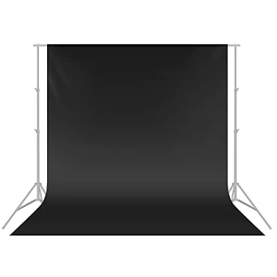 Obrázek Neewer 3 x 3,6 M pro Photo Studio Premium Polyester Skládací pozadí fotografování, video a televize (NUR pozadí) ČERNÉ