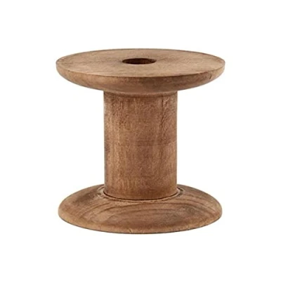 Obrázek Creativ 56467 20 mm jádro, 10dílná dřevěná cívka 70 mm, velikost otvoru 10 hnědá