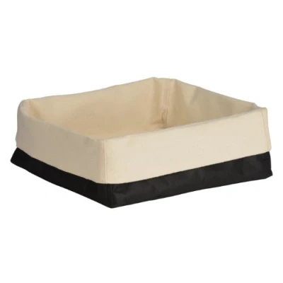 Obrázek Premier Housewares Brotkorb, schwarz, cremefarbenes Design, Polyester, Baumwolle