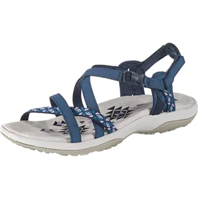 Obrázek Skechers Dámské sandály Reggae Slim Vacay s páskem na patě, Navy Duraleather Webbing