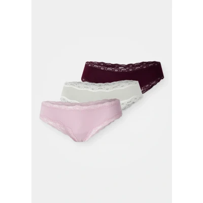 Obrázek Lindex Wilma 3 PACK Kalhotky, Ženy, Velikost: XXL, Pink/white/black