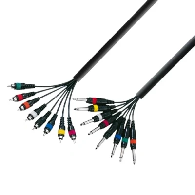Obrázek Adam Hall 3 Star série nový m mono jack 8 x 6,3 mm na svorka