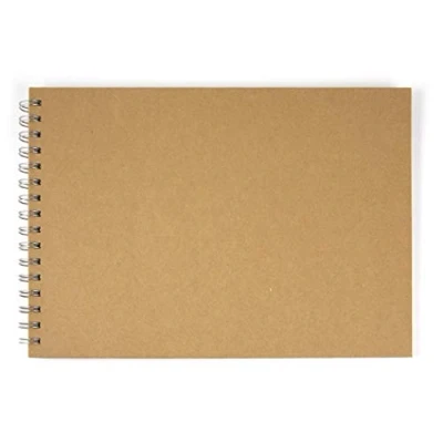 Obrázek Rayher Fotoalbum pro vlastní tvorbu, se spirálovou vazbou, formát na šířku, DINA4, 21 x 30 cm, bílých listů, 200 g/m2, spirálové album, zápisník, kroužkový blok s kovovou spirálou, obálka z