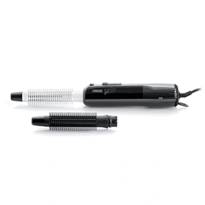 Obrázek Princess 529202 Cool Curl CC 300 Black Lockenbürste Für Hairstyles aller Art mit 2 Bürstenaufsätzen Shot Funktion, Schwarz, 1 Stück (1er Pack)