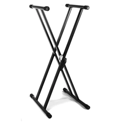 Obrázek Gewa 900553 Easy Gear System Stojan na klávesy (výška 70 100 cm, hloubka 40 dvojitá vzpěra) černý