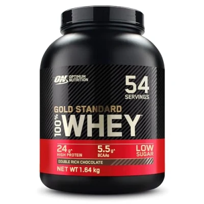 Obrázek Optimum Nutrition Gold Standard 100% Whey, proteinový prášek, příchuť Double Rich Chocolate, 1. 62kg, 54 porcí